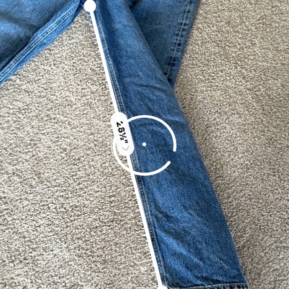 Agolde Blue low slung baggy jeans 26 - Picture 3 of 6